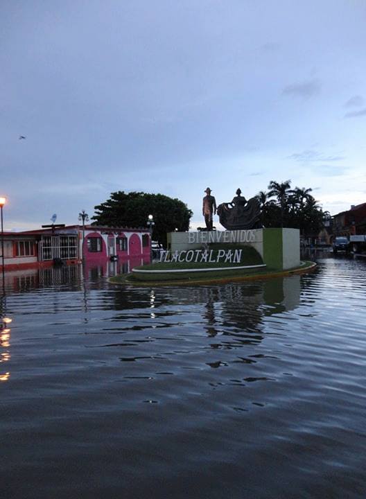 La inundación de Tlacotalpan en imágenes